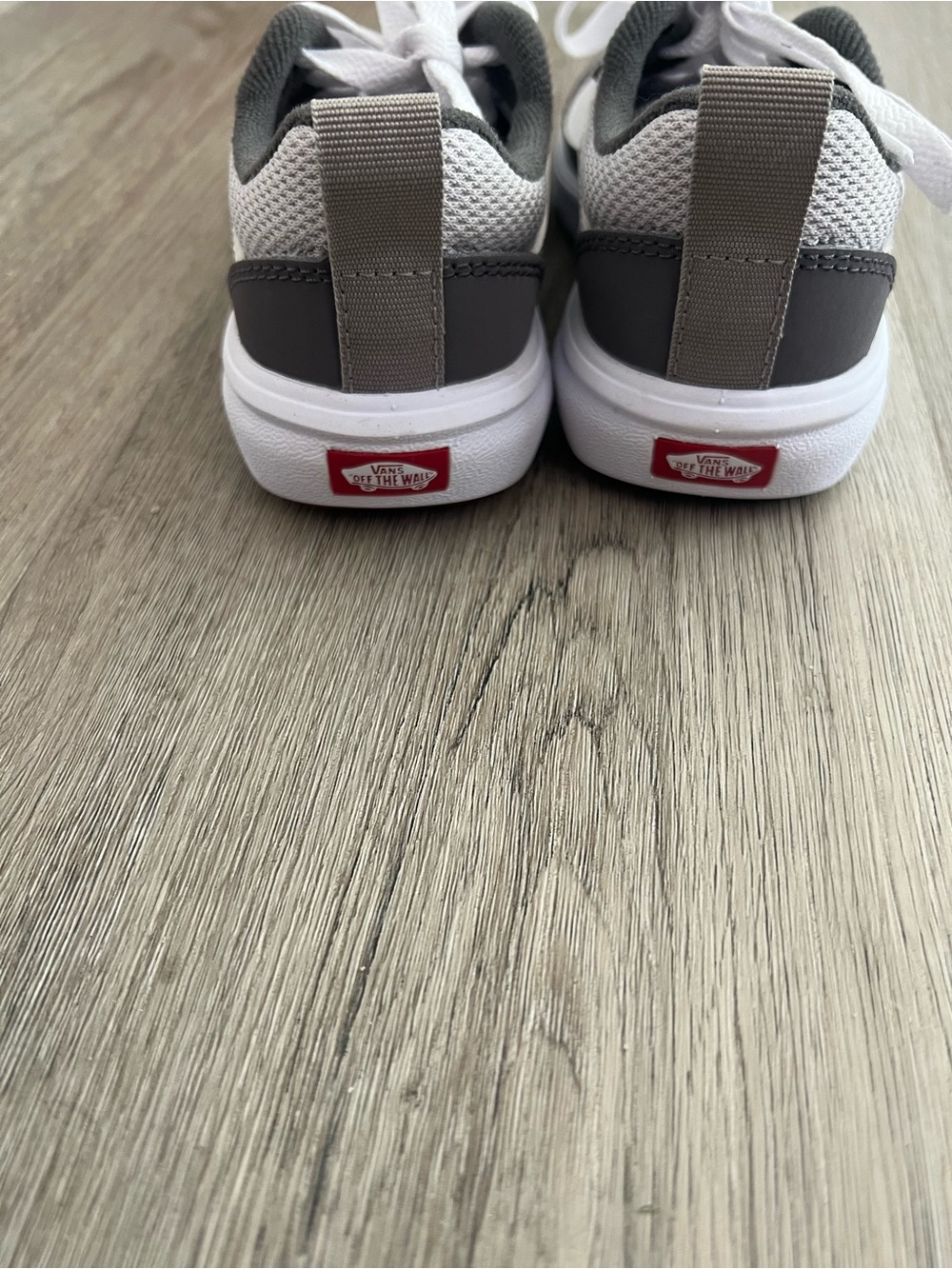Vans Gray & White Kids Sneakers - Picture 4 of 6